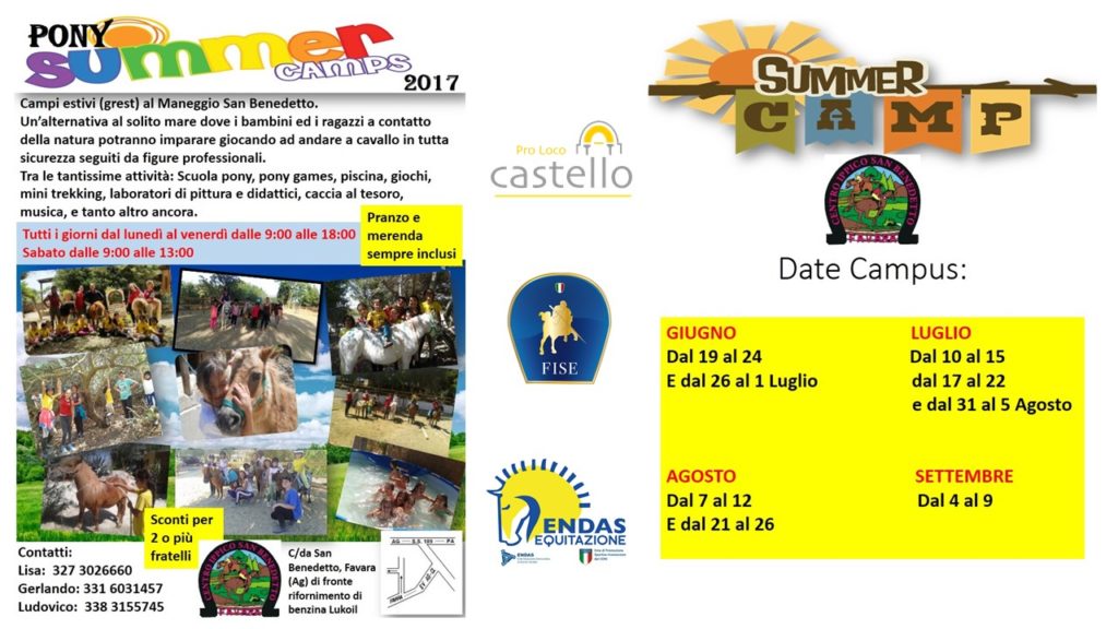 summer camp maneggio favara